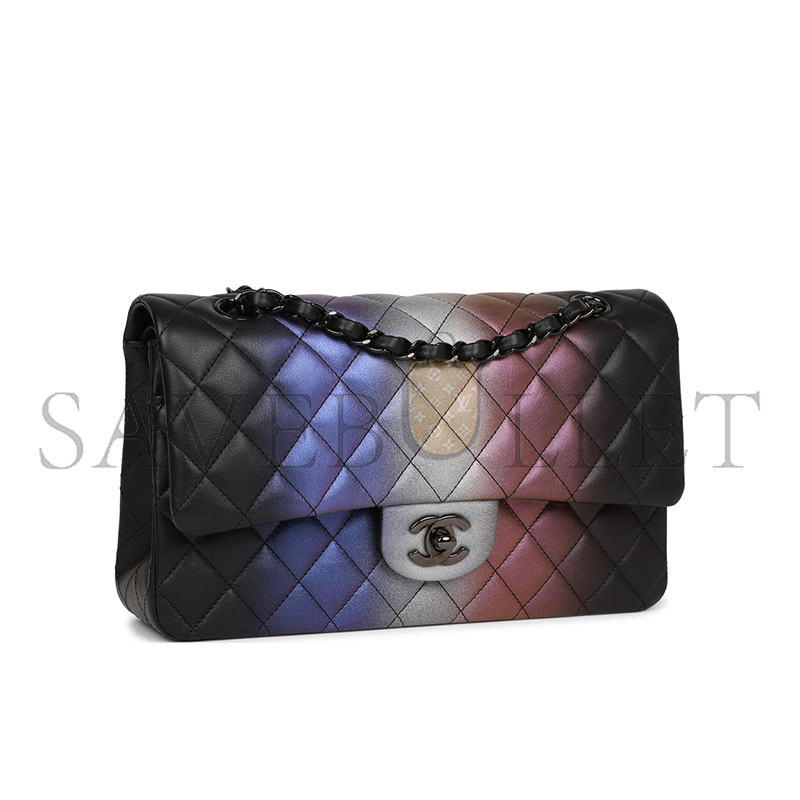 CHANEL CALFSKIN QUILTED OMBRE MEDIUM CLASSIC FLAP BAG A01112 (25.5*15*6cm)